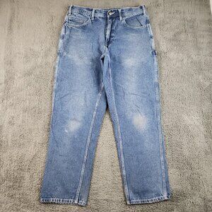 Men's Carpenter Workwear Utility Jeans Size 36x32 Relaxed Hammer Loop Loved Worn